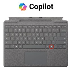 Surface Pro 11+10+9+8+X Copilot Signature Platinum Type Cover 