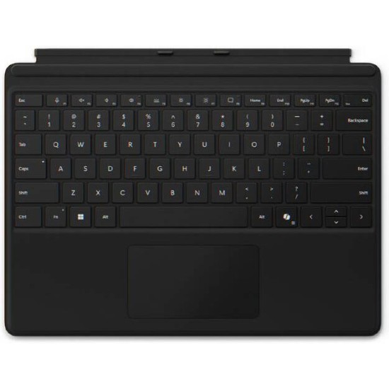 Surface Pro X+8+9+10+11 Copilot Type Cover (Black Plastic)