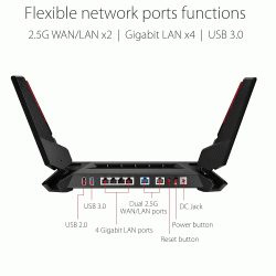 Asus ROG Rapture GT-AX6000 Dual-Band WiFi 6 (802.11ax) Gaming Router