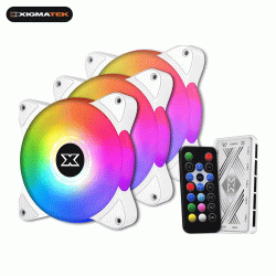 Xigmatek Galaxy Essential III Arctic White 3 in 1 ARGB Fan