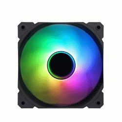 Yuhui 120mm LED Rainbow Fan Case (Black)